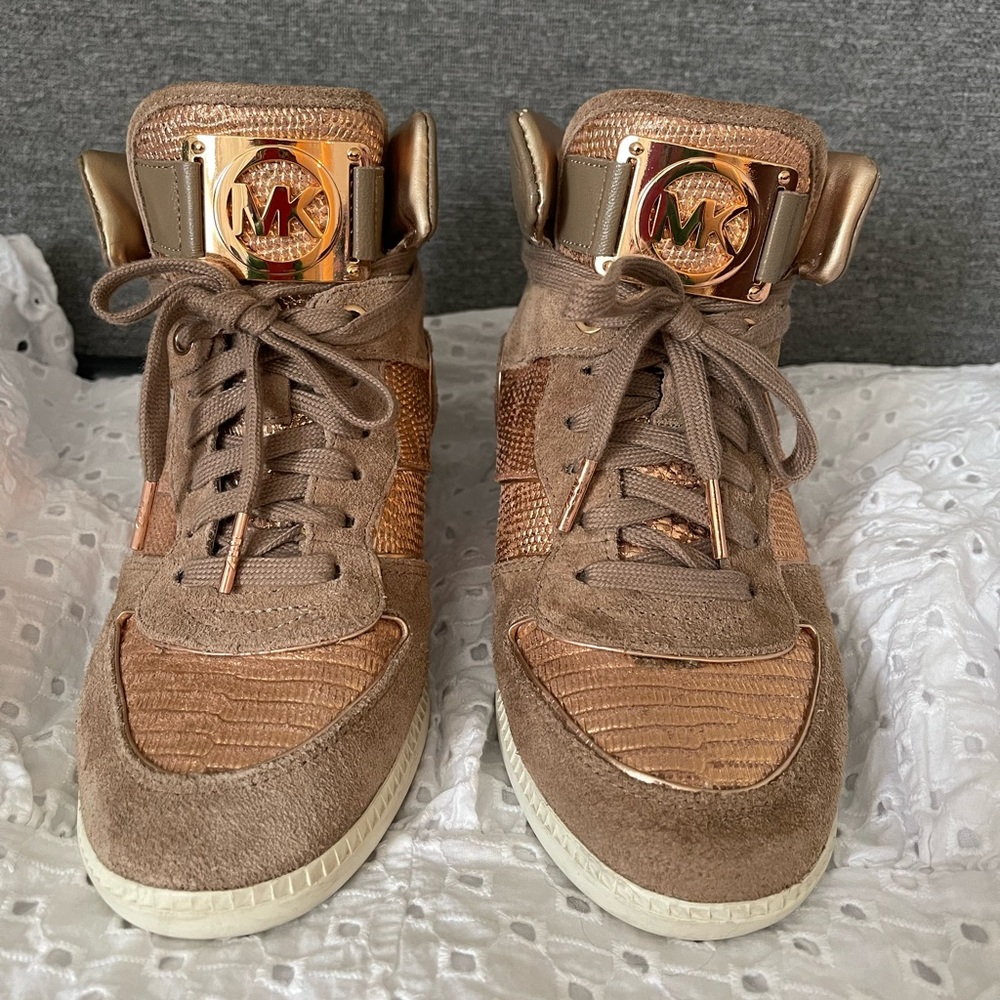 Michael Kors Nikko II Rose Gold High Top Sneaker